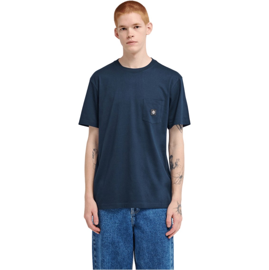 2026 Element Mens Icon Label Pocket T-Shirt ELYKT00198 - Eclipse Navy